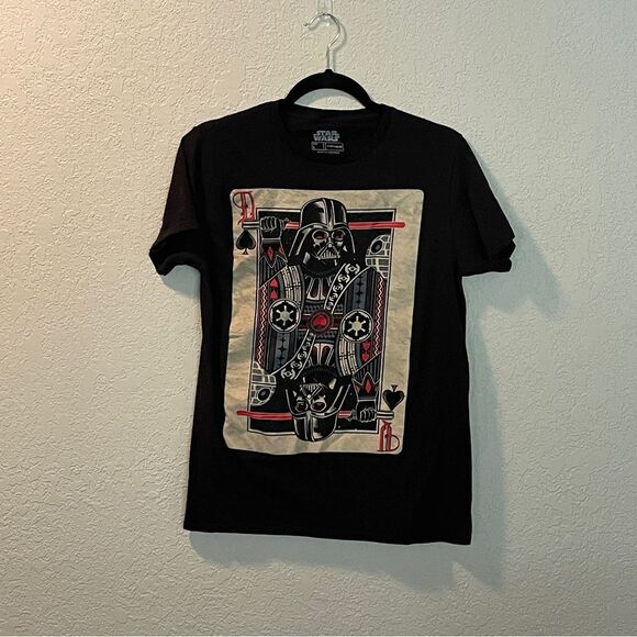 Star Wars Darth Vader Card Tee Shirt Top Size L - Picture 1 of 3